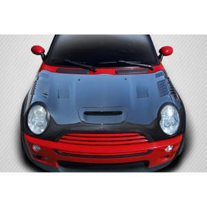 2002-2006 Mini Cooper / Cooper S R50 R53 2005-2008 Cooper convertible R52 Carbon Creations DriTech Racer Hood - 1 Piece - image 1