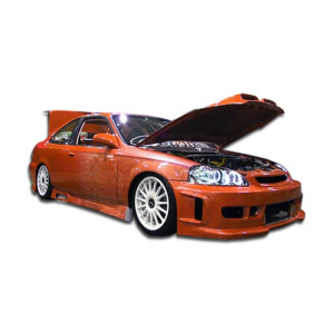 1996-2000 Honda Civic 2DR / HB Duraflex Spyder Side Skirts Rocker Panels - 2 Piece - image 1 1996-2000 Honda Civic 2DR / HB Duraflex Spyder Side Skirts Rocker Panels - 2 Piece - image 1