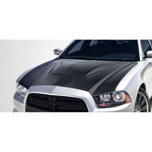 2011-2014 Dodge Charger DriTech SRT Look Hood - 1 Piece - image 1
