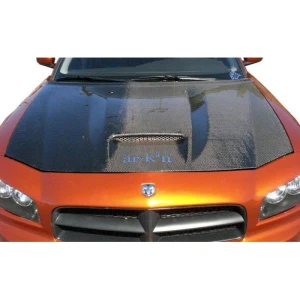 2006-2010 Dodge Charger SRT Look Carbon Fiber Hood - image 1