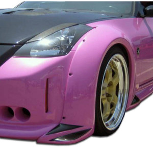 2003-2008 Nissan 350Z Z33 Duraflex Vader 3 Wide Body Front Fender Flares - 2 Piece - image 1