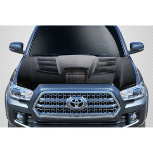2012-2015 Toyota Tacoma Carbon Creations Viper Look Hood - 1 Piece - image 1