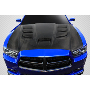 2011-2014 Dodge Charger Carbon Creations DriTech Viper Look Hood - 1 Piece - image 1