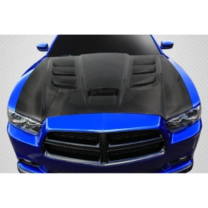 2011-2014 Dodge Charger Viper Look Carbon Fiber Hood - image 1