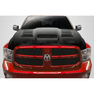 2009-2018 Dodge Ram 1500 Viper Look Hood - 1 Piece - image 1