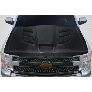 2007-2013 Chevrolet Silverado Viper Look Hood - 1 Piece - image 1
