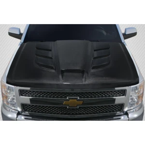 2007-2013 Chevrolet Silverado Viper Look Carbon Fiber Hood - image 1