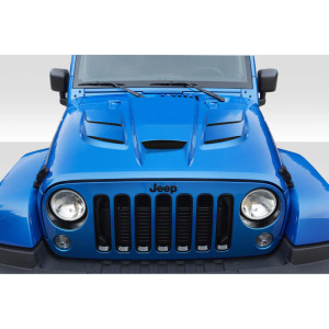 2007-2018 Jeep Wrangler Duraflex Viper Look Hood - 1 Piece - image 1 2007-2018 Jeep Wrangler Duraflex Viper Look Hood - 1 Piece - image 1