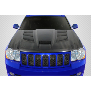 2005-2010 Jeep Grand Cherokee Carbon Creations DriTech Viper Look Hood - 1 Piece - image 1