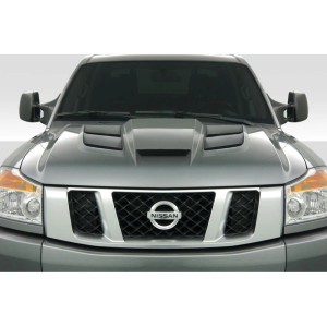 2004-2015 Nissan Titan / Armada Duraflex Viper Look Hood - 1 Piece - image 1