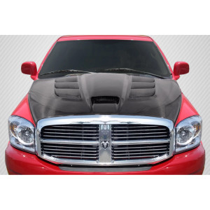 2002-2008 Dodge Ram DriTech Viper Look Hood - 1 Piece - image 1