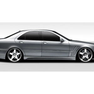 2000-2006 Mercedes S Class W220 Duraflex W-2 Side Skirts Rocker Panels (long wheelbase) - 2 Piece - image 1 2000-2006 Mercedes S Class W220 Duraflex W-2 Side Skirts Rocker Panels (long wheelbase) - 2 Piece - image 1