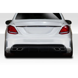 2015-2021 Mercedes C Class W205 C63 Look Rear Diffuser - 1 Piece ( For AMG Bumper only) (S) - image 1