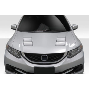 2012-2015 Honda Civic 4DR Duraflex TS-1 Hood - 1 Piece - image 1