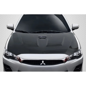 2008-2017 Mitsubishi Lancer / Lancer Evolution 10 Carbon Creations D Spec Hood - 1 Piece - image 1 2008-2017 Mitsubishi Lancer / Lancer Evolution 10 Carbon Creations D Spec Hood - 1 Piece - image 1