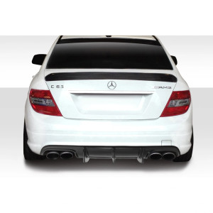 2008-2011 Mercedes C Class / C63 W204 Super Fin Rear Diffuser - 1 Piece ( fits AMG Bumper only ) - image 1