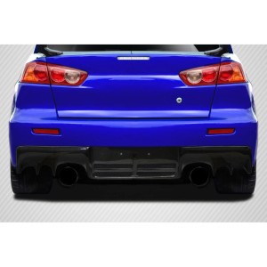 2008-2015 Mitsubishi Lancer Evo X Carbon Creations DriTech OEM Look Rear Diffuser - 1 Piece - image 1