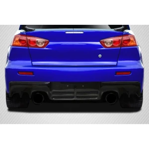 2008-2015 Mitsubishi Lancer OEM Look Carbon Fiber Rear Lip - image 1