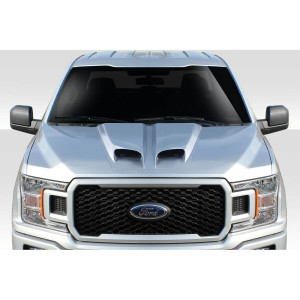 Universal Duraflex Feed Dual Ram Air Hood Scoop - 1 Piece - image 1