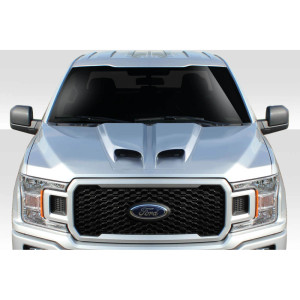 Universal Feed Dual Ram Air Hood Scoop - 1 Piece - image 1