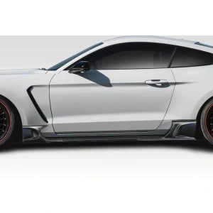 2015-2023 Ford Mustang KT Style Side Skirt Rocker Panels Add-Ons - 4 Piece - image 1
