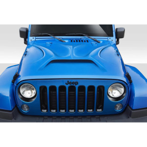 2007-2018 Jeep Wrangler Duraflex Predator Hood - 1 Piece - image 1 2007-2018 Jeep Wrangler Duraflex Predator Hood - 1 Piece - image 1