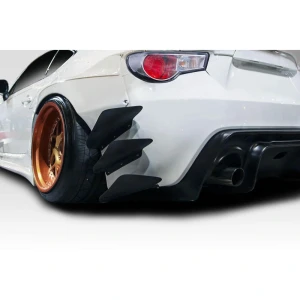 2013-2020 Scion FR-S Toyota 86 Subaru BRZ GT500 V3 Rear Bumper Canards - 6 Piece - image 1