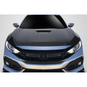 2017-2021 Honda Civic Type R OEM Look Carbon Fiber Hood - image 1