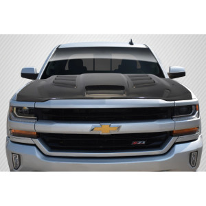 2016-2018 Chevrolet Silverado Carbon Creations Viper Look Hood - 1 Piece - image 1 2016-2018 Chevrolet Silverado Carbon Creations Viper Look Hood - 1 Piece - image 1