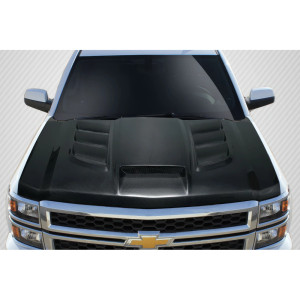 2014-2015 Chevrolet Silverado Carbon Creations Viper Look Hood - 1 Piece - image 1