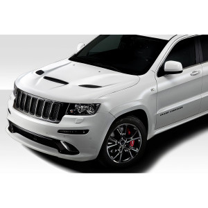 2011-2022 Jeep Grand Cherokee Duraflex Hellcat Look Hood - 1 Piece - image 1