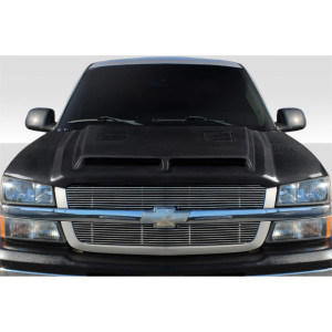 2002-2006 Chevrolet Avalanche (w/o cladding) 2003-2005 Silverado Carbon Creations GT500 Hood - 1 Piece - image 1 2002-2006 Chevrolet Avalanche (w/o cladding) 2003-2005 Silverado Carbon Creations GT500 Hood - 1 Piece - image 1