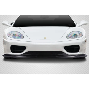 1999-2004 Ferrari 360 Modena Eros Version 2 Carbon Fiber Front Lip - image 1