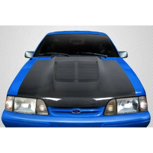1987-1993 Ford Mustang GT500 V2 Hood - 1 Piece - image 1