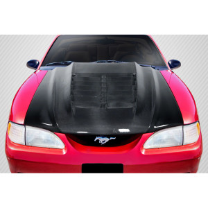 1994-1998 Ford Mustang Carbon Creations GT500 V2 Hood - 1 Piece - image 1
