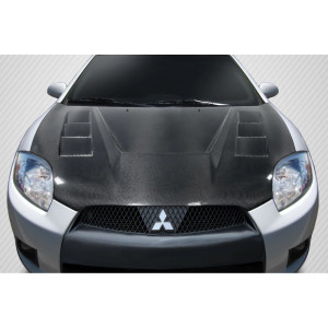 2006-2012 Mitsubishi Eclipse Carbon Creations Magneto Hood - 1 Piece - image 1 2006-2012 Mitsubishi Eclipse Carbon Creations Magneto Hood - 1 Piece - image 1