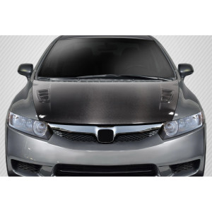 2006-2011 Honda Civic 4DR Carbon Creations Type M Hood - 1 Piece - image 1 2006-2011 Honda Civic 4DR Carbon Creations Type M Hood - 1 Piece - image 1