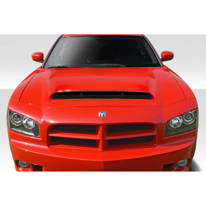 2006-2010 Dodge Charger Duraflex Demon Look Hood - 1 Piece - image 1