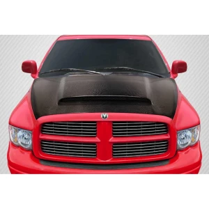 2002-2008 Dodge Ram Demon Look Carbon Fiber Hood - image 1