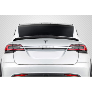 2016-2023 Tesla Model X Carbon Creations High Kick Rear Wing Spoiler - 1 Piece - image 1