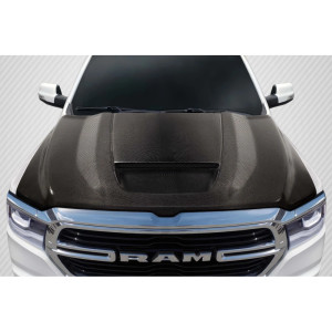 2019-2025 Dodge Ram 1500 Carbon Creations SRT Ram Air Hood - 1 Piece - image 1 2019-2025 Dodge Ram 1500 Carbon Creations SRT Ram Air Hood - 1 Piece - image 1