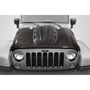 2007-2018 Jeep Wrangler Avenger Carbon Fiber Hood - image 1
