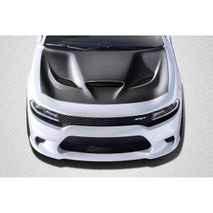 2015-2023 Dodge Charger Hellcat Carbon Fiber Hood - image 1