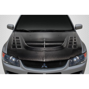 2003-2006 Mitsubishi Lancer Evolution 8 9 Carbon Creations DriTech VT-X Hood - 1 Piece - image 1 2003-2006 Mitsubishi Lancer Evolution 8 9 Carbon Creations DriTech VT-X Hood - 1 Piece - image 1
