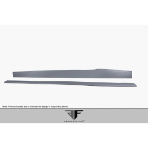 2014-2020 BMW 4 Series F32 AF-1 Wide Body Side Spliters ( GFK ) - 2 Piece ( Must be used with Couture M Sport Look Side Skirts ) (S) - image 1