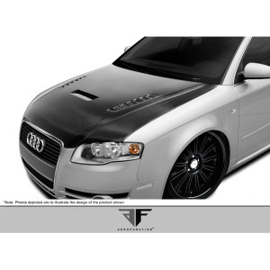 2006-2008 Audi A4 S4 B7 Carbon AF-1 Hood ( CFP ) - 1 Piece - image 1