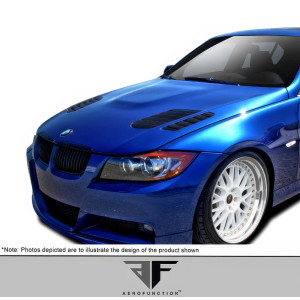 2006-2008 BMW 3 Series E90 4DR AF-1 Hood ( GFK ) - 1 Piece - image 1