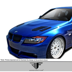2006-2008 BMW 3 Series E90 4DR AF-1 Hood ( GFK ) - 1 Piece - image 1