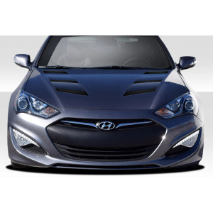 2013-2016 Hyundai Genesis Coupe 2DR Duraflex AM-S Hood - 1 Piece - image 1