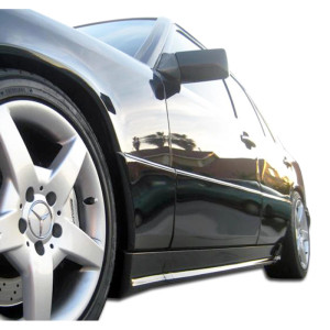 1986-1995 Mercedes E Class W124 4DR Duraflex AMG Look Side Skirts Rocker Panels - 2 Piece - image 1 1986-1995 Mercedes E Class W124 4DR Duraflex AMG Look Side Skirts Rocker Panels - 2 Piece - image 1
